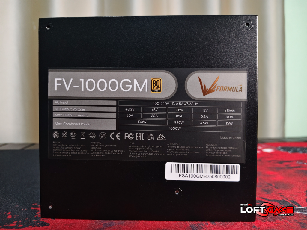 รีวิว : Review Formula V รุ่น FV-1000GM Power Supply น้องใหม่บุกไทยแล้ว 8 1 4